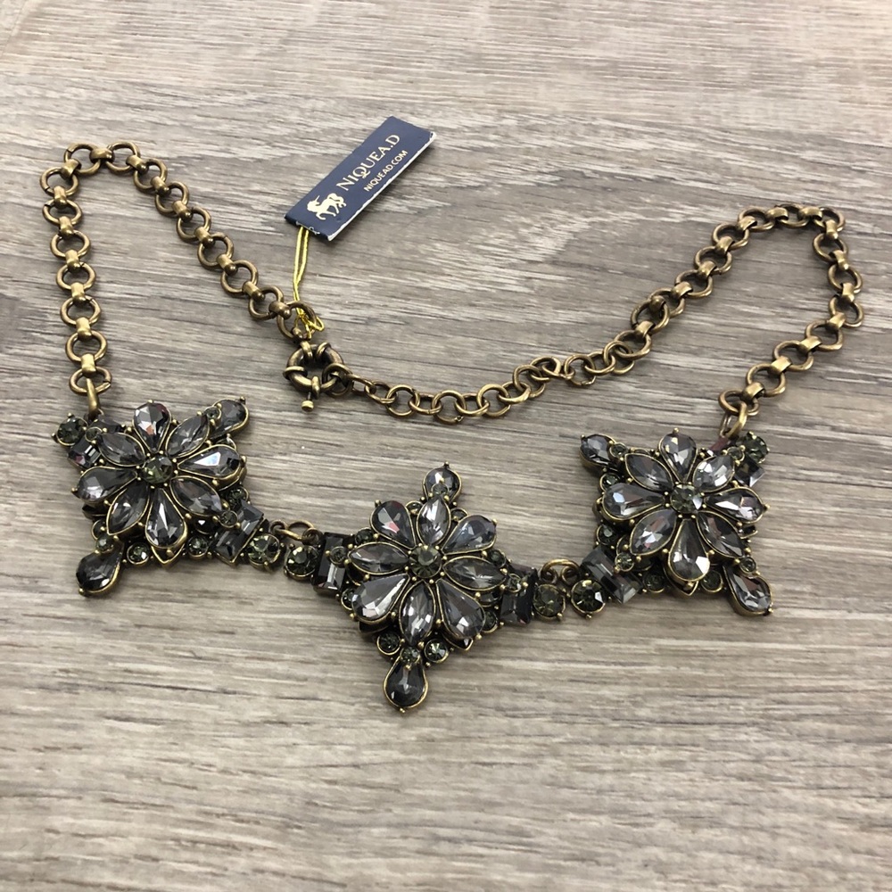 Niquea.d Opulent Black Diamond Crystal Necklace